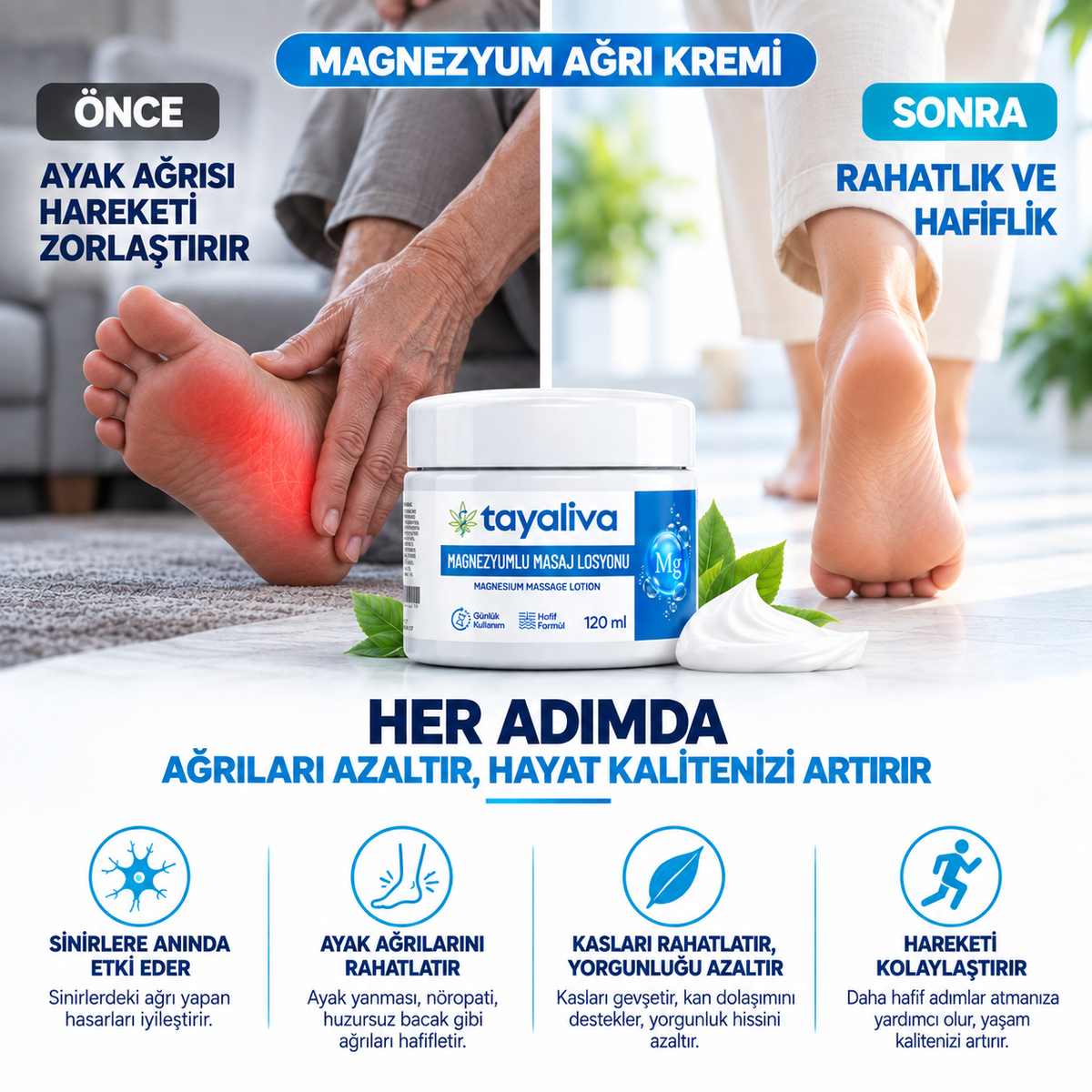 Tayaliva Magnezyumlu Masaj Kremi