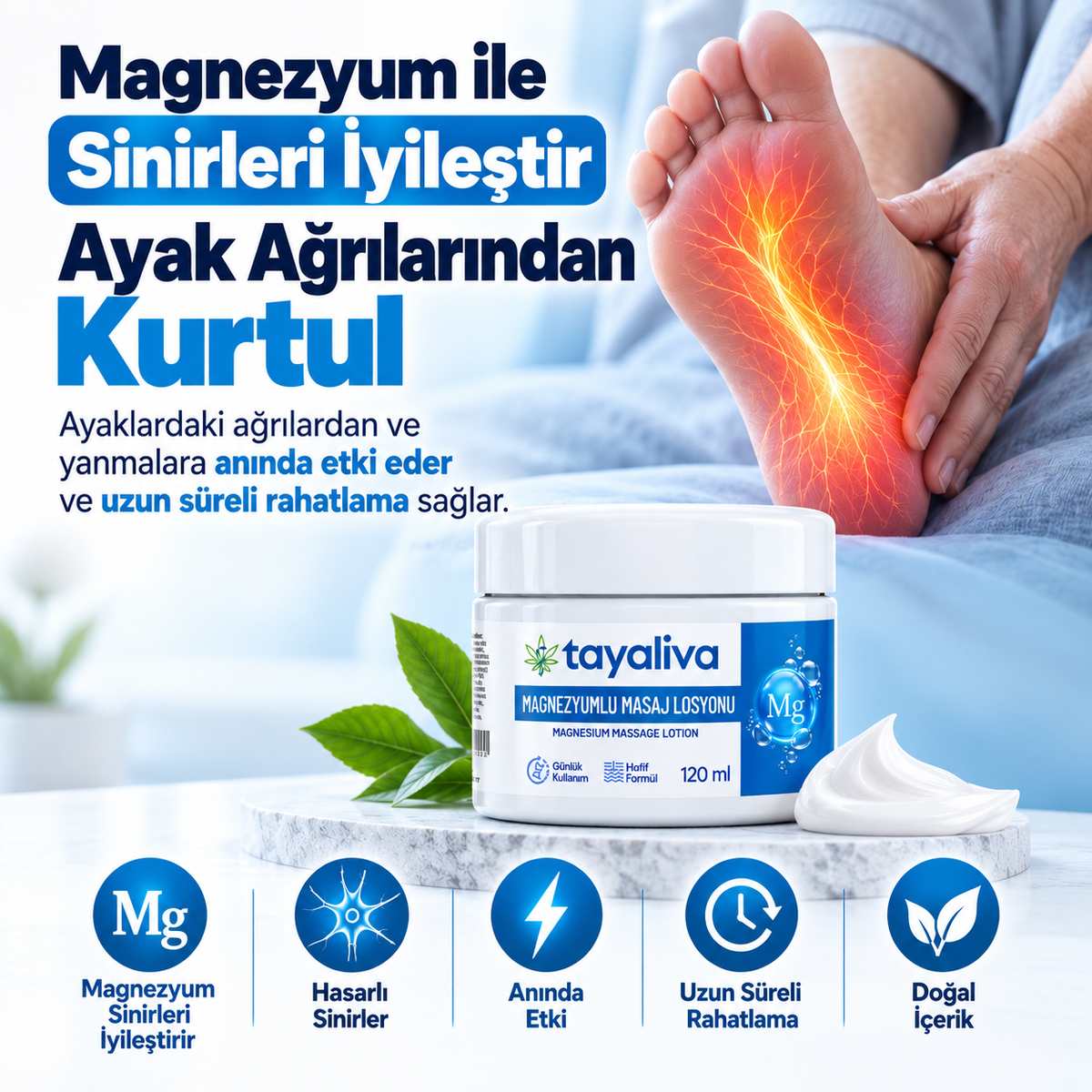Tayaliva Magnezyumlu Masaj Kremi